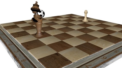 chess pawn king we