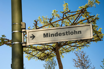 Schild 145 - Mindestlohn