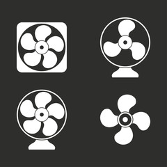 Fan icon set.