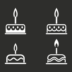 Cake icon set.