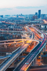 Fototapeta premium urban traffic view in modern city of China.