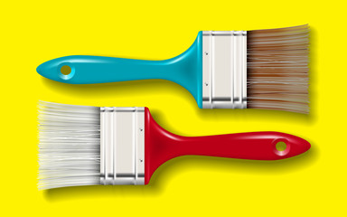paint bristle brush set