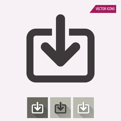 Download - vector icon.