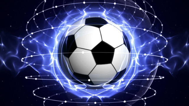 SOCCER BALL Computer Graphics Background
