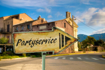 Schild 198 - Partyservice
