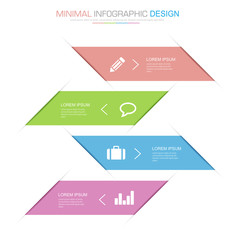 Infographic Elements with business icon on full color background  process or steps and options workflow diagrams,vector design element eps10 illustration
