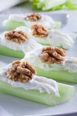 Apio cream cheese and nuts