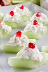 Apio cream cheese and pomegranate