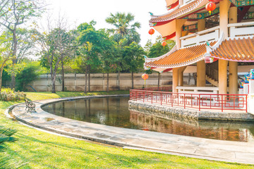 Fototapeta premium beautiful architecture at dragon museum in Suphanburi