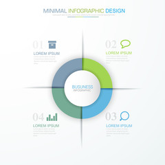 Infographic Elements with business icon on full color background  process or steps and options workflow diagrams,vector design element eps10 illustration