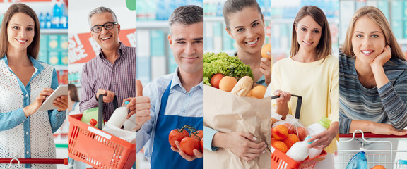 People at the supermarket
