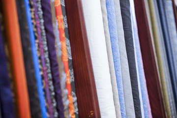 Many types of fine cloth