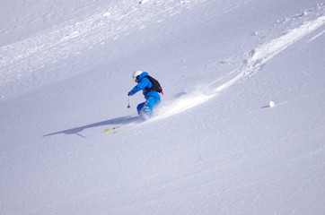 Naklejka na ściany i meble ski hors pistes - freeride