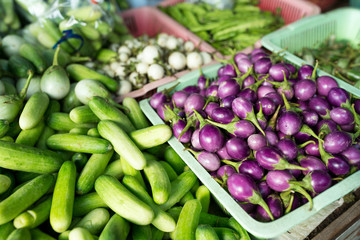 Fresh vegetable in wet market
