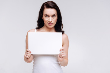 Fototapeta premium Concerned model working during professional photoshoot
