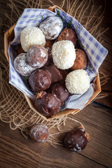 Homemade sweet balls.