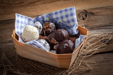 Homemade sweet balls.