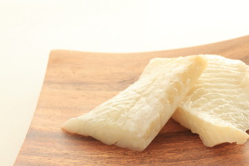 Flat fish fillet and thymus