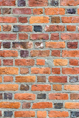 Background of old brick wall pattern texture.