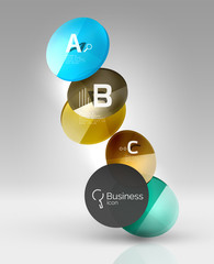 Vector circle infographics