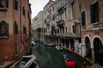 Scenic canals of Venice, Italy