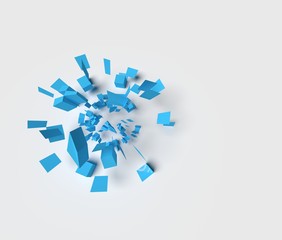 爆発のイメージのオブジェ