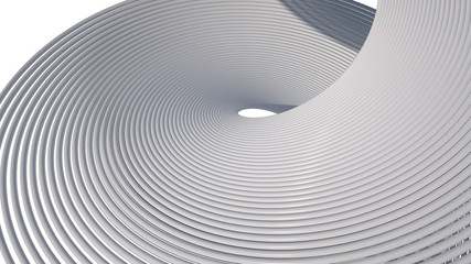 Abstract spiral background, 3 d render
