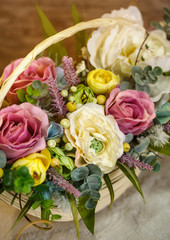 basket of flowers