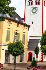 Nassau an der Lahn - Johanniskirche-Romanischer Turm 11 Jhdt.  gewidmet dem Johannes dem Täufer  
