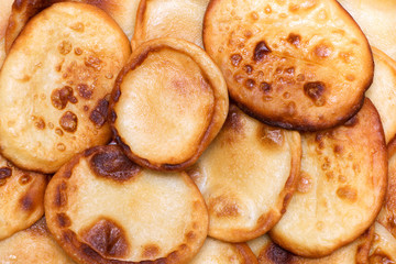 delicious pancakes and fritters