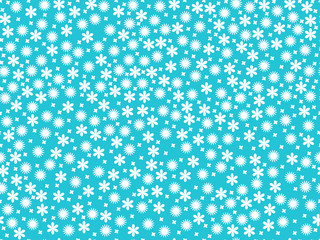 Spring seamless pattern with flowers, daisies. Vector illustration