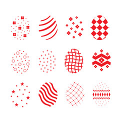 Obraz premium Easter egg icon set