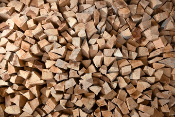 Pile of wood logs