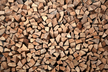 Pile of wood logs