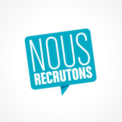 nous recrutons