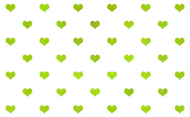 Watercolor hearts on white background.