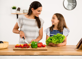 Having fun in the kitchen