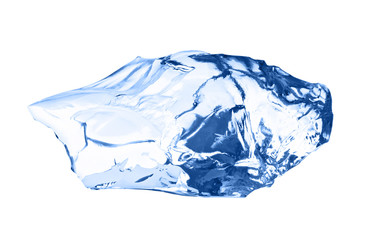 Ice cube isolated on white.