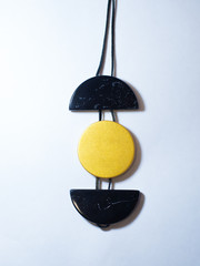 Necklace of plastic ethnic