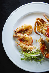 Garlic shrimp and crab 