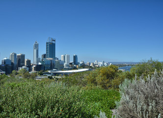 Fototapeta na wymiar Perth city view