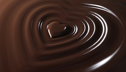 Herz in Schokolade