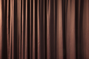 Obraz premium Close-up of closed curtain
