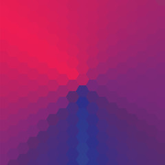 Vector abstract background consisting of hexagons, painted with a cone gradient.