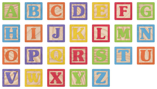 Alphabet Uppercase Letters Learning Blocks