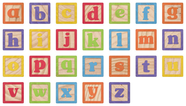 Alphabet Lowercase Letters Learning Blocks