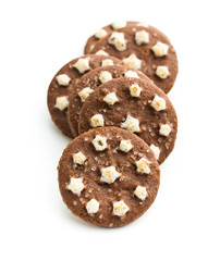 Dark chocolate cookies.