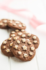Dark chocolate cookies.