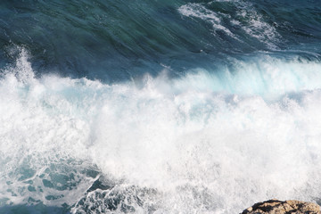 Sea tide waves background