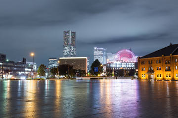 Fototapeta premium Yokohama at night